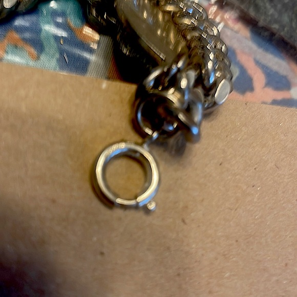 Zodiac Aries RAM 7” bracelet silver vintage non magnetic 🧲 53grams $ 756.value - Picture 9 of 11